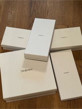 Saint Laurent Cream Logo Gift Boxes Set